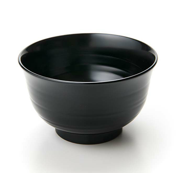 越前塗　千鳥汁椀（黒）